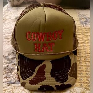 Source Unknown Tan and Brown Cowboy Hat